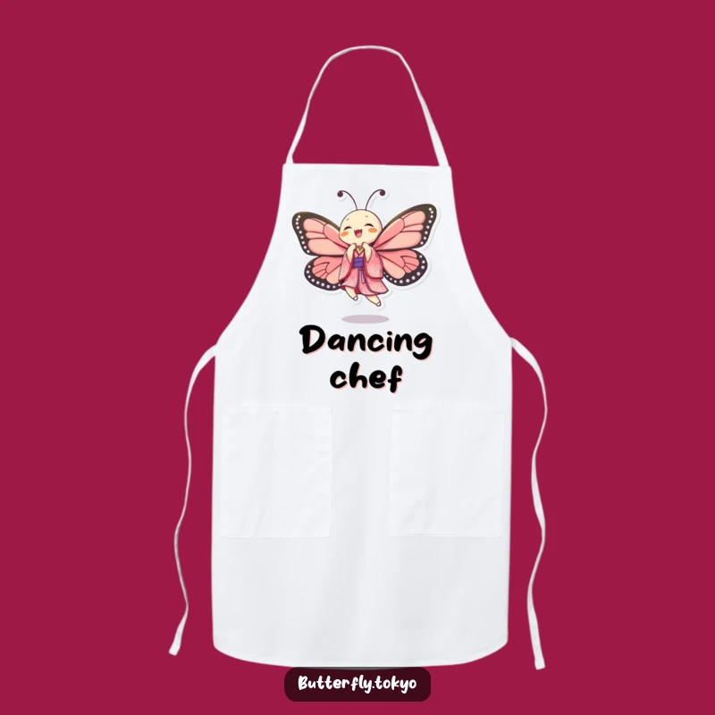 Funny Butterfly Kimono Dancer Apron - Joyful Cooking & Humorous Style