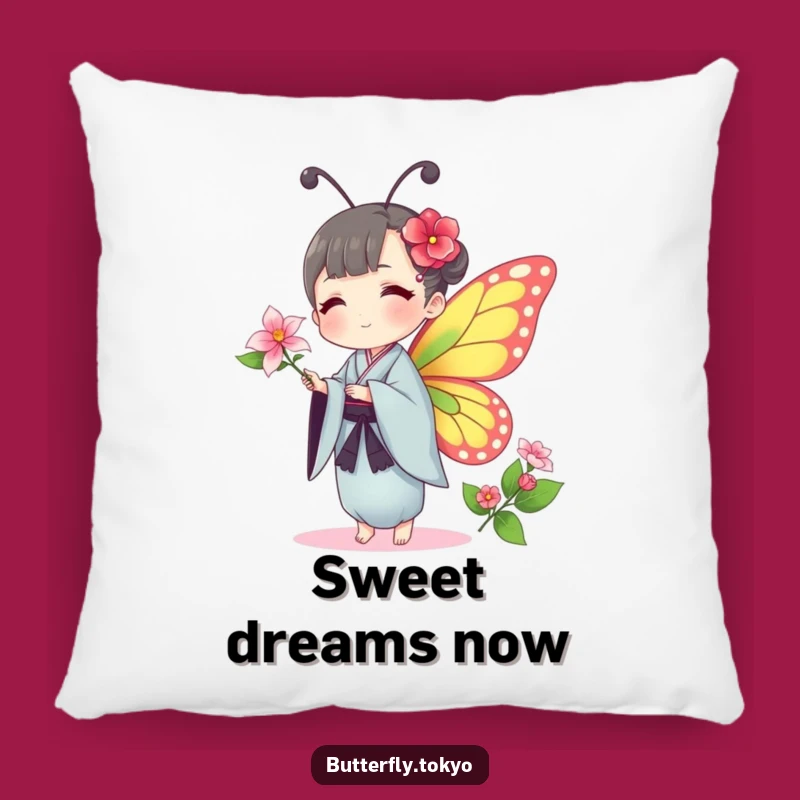 Funny Butterfly Kimono Pillow: Soft & Gentle Decor, Humorous Gift