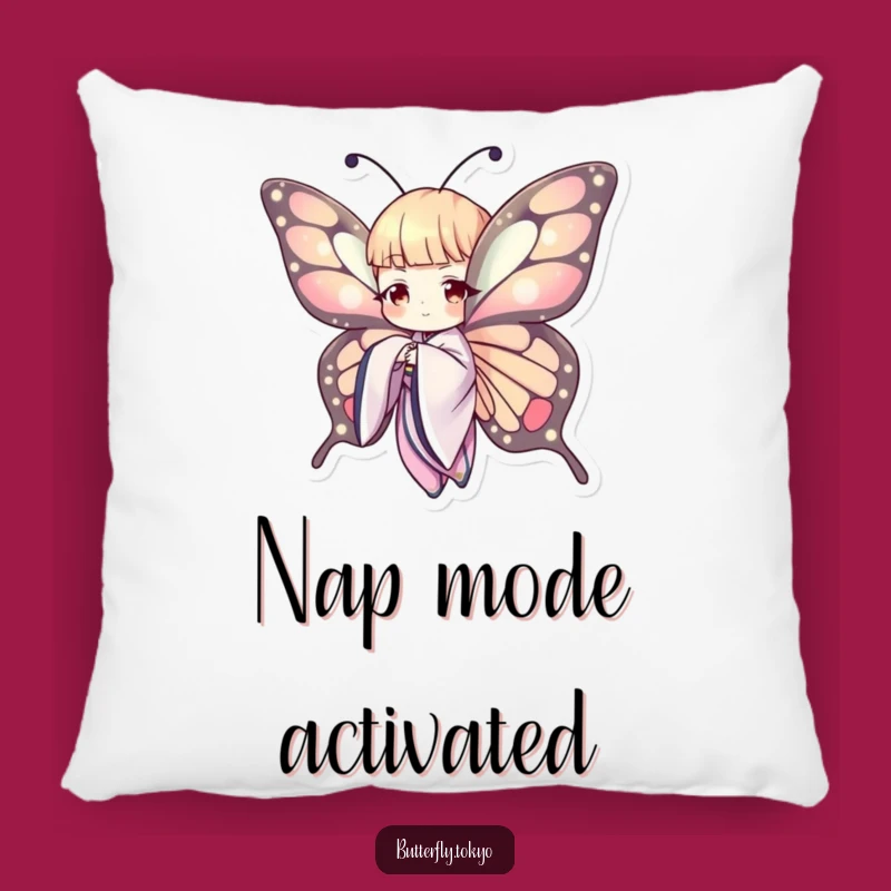 Funny Butterfly Kimono Pillow: Soft & Humorous Accent Pillow Gift