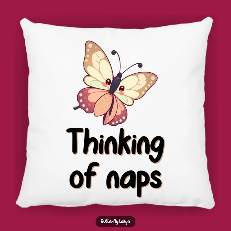 Funny Butterfly Patterned Kimono Pillow: Cozy Comfort with a Curious Touch