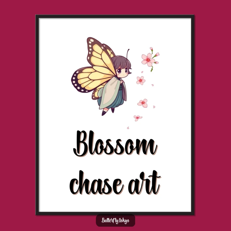 Funny Butterfly Kimono Digital Art: Instant Whimsical Humorous Download