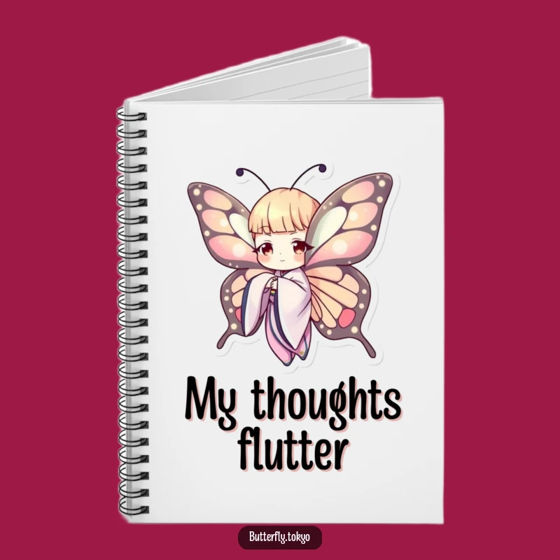Funny Butterfly Kimono Notebook: Elegant Journal for Creative & Humorous Ideas