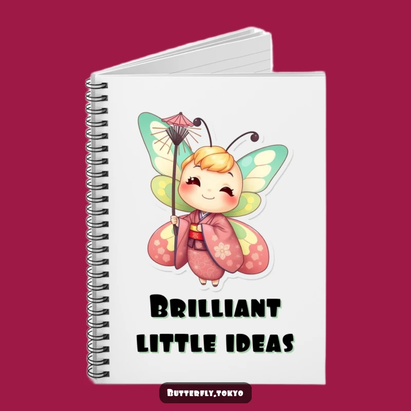 Funny Butterfly Parasol Notebook: Joyful Journal for Bright Ideas