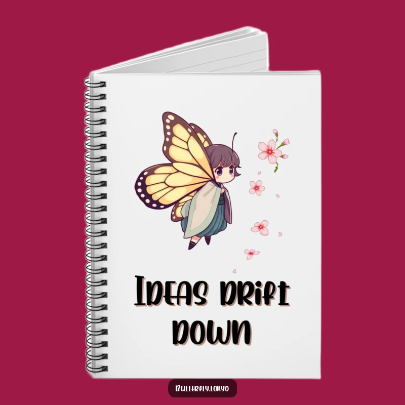 Funny Butterfly Kimono Notebook: Whimsical Journal for Fleeting Ideas