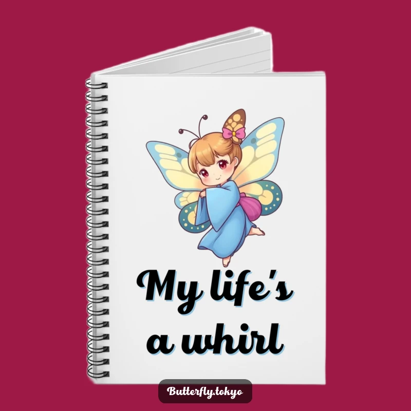 Funny Butterfly Blue Kimono Notebook: Capture Ideas with Artistic Flow