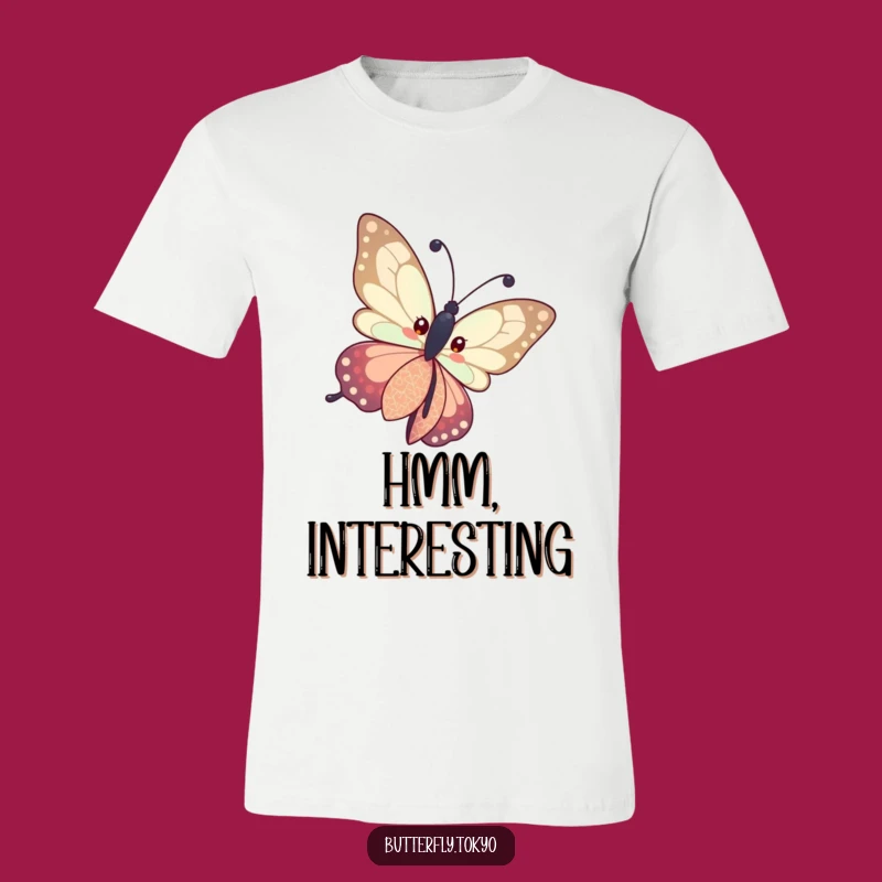 Funny Butterfly Patterned Kimono T-Shirt: Embrace Your Curiosity
