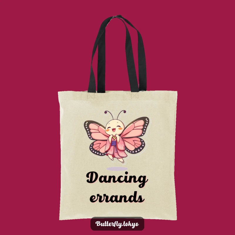 Funny Butterfly Kimono Dancer Tote Bag - Joyful Art for Everyday