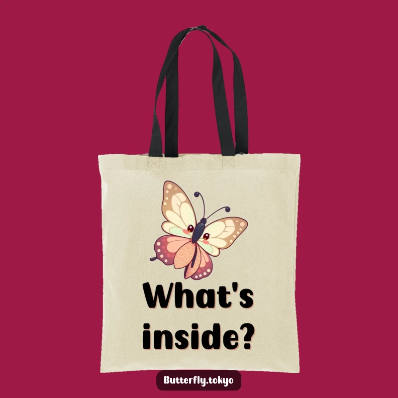 Funny Butterfly Patterned Kimono Tote Bag: Carry Your Curiosity